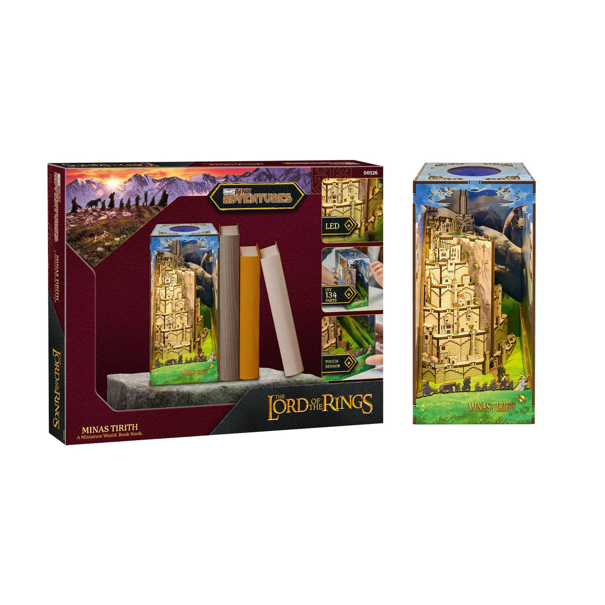 Produktbild Sagan om Ringen Tiny Adventures Book Nook Mini Diorama Minas Tirith 23 cm