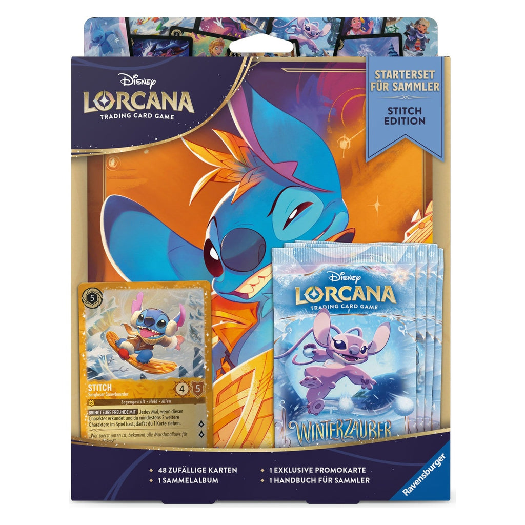 Produktbild Disney Lorcana TCG Startset för samlare Stitch Edition *Tysk utgåva*
