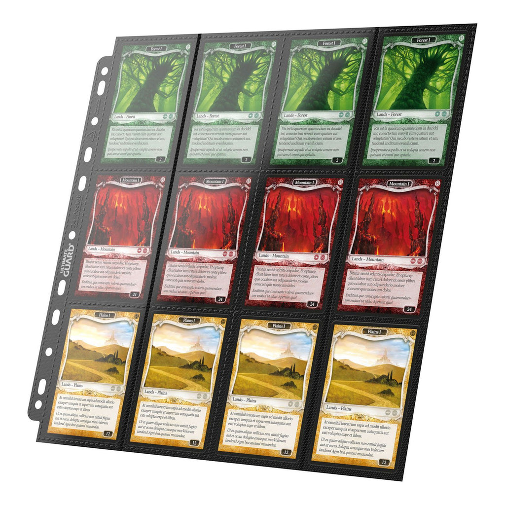 Produktbild Ultimate Guard 24-fickors QuadRow-sidor Side-Loading (10) - Svart