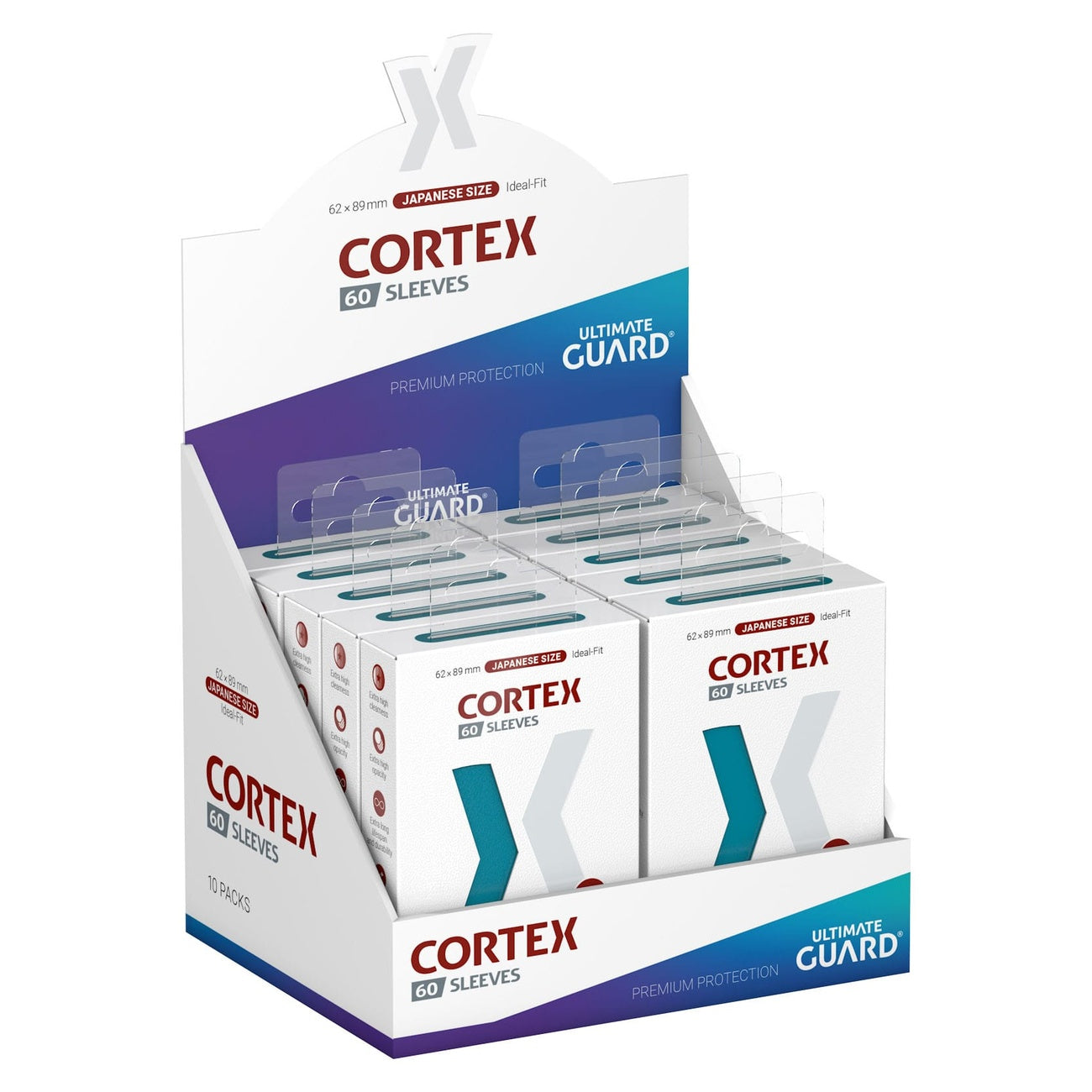 Produktbild Ultimate Guard Cortex Sleeves japansk storlek (60) - Petrol