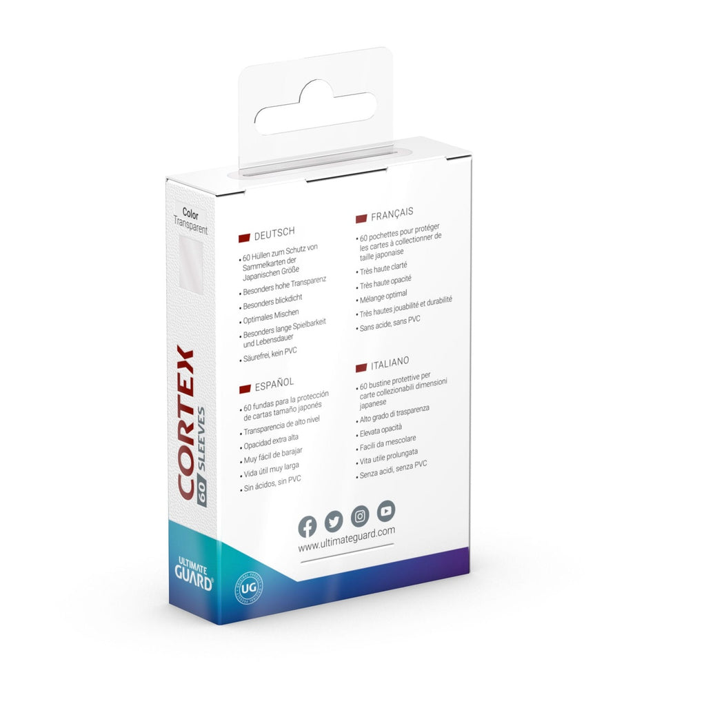 Produktbild Ultimate Guard Cortex Sleeves japansk storlek (60) – Transparent