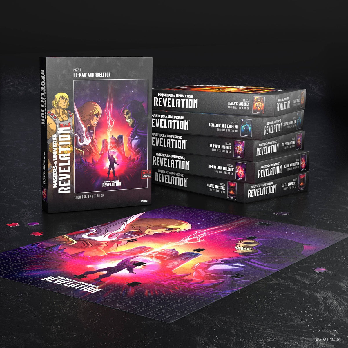 Produktbild Masters of the Universe: Revelation™ Pussel He-Man™ och Skeletor™ (1000 bitar)