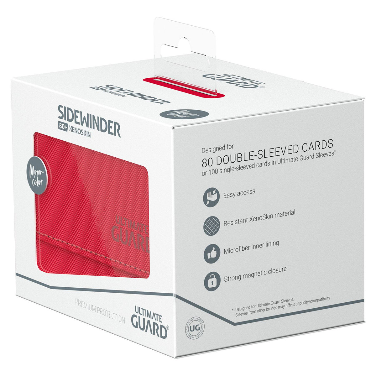 Produktbild Ultimate Guard Sidewinder 80+ Xenoskin - Röd