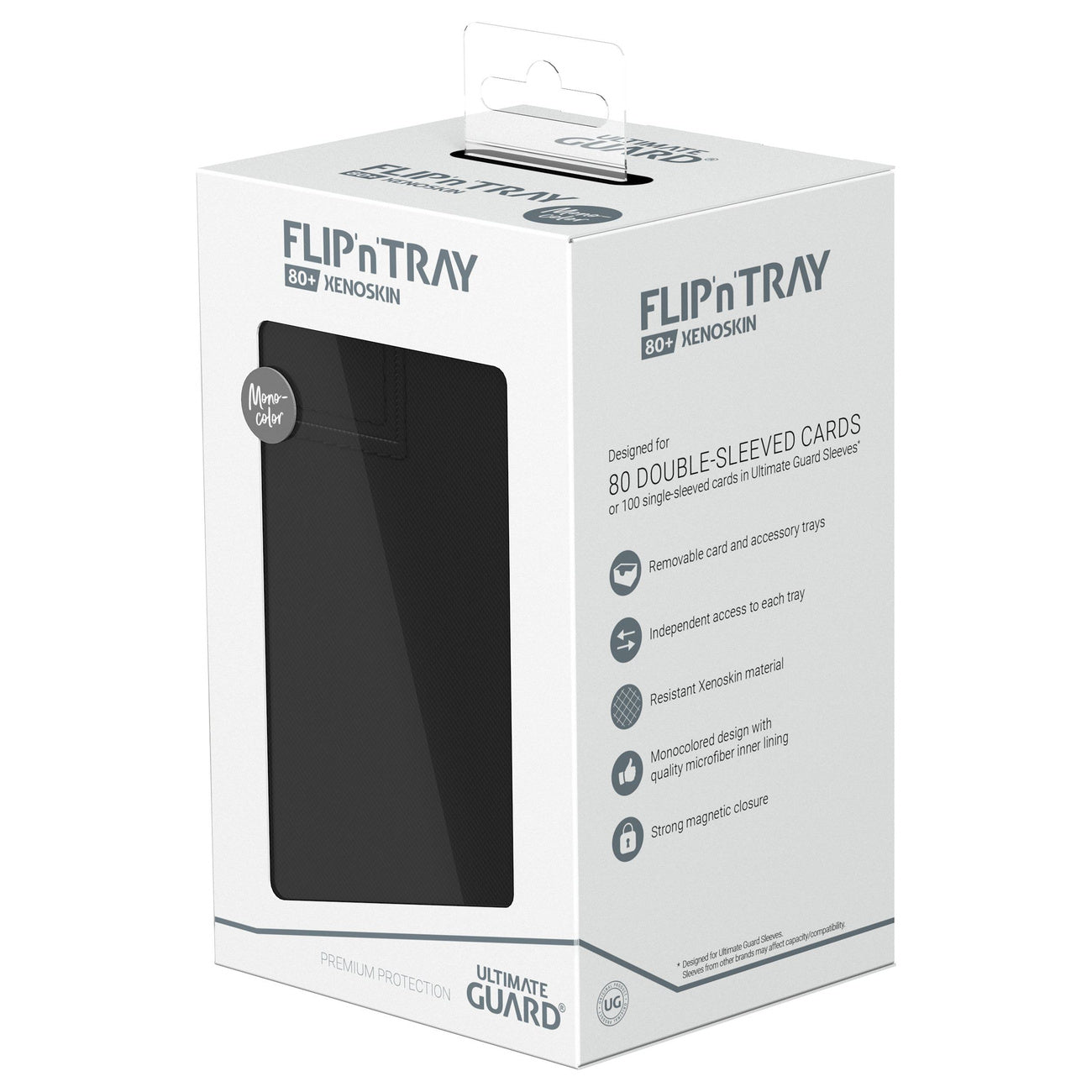 Produktbild Ultimate Guard Flip'n'Tray 80+ Xenoskin - Svart