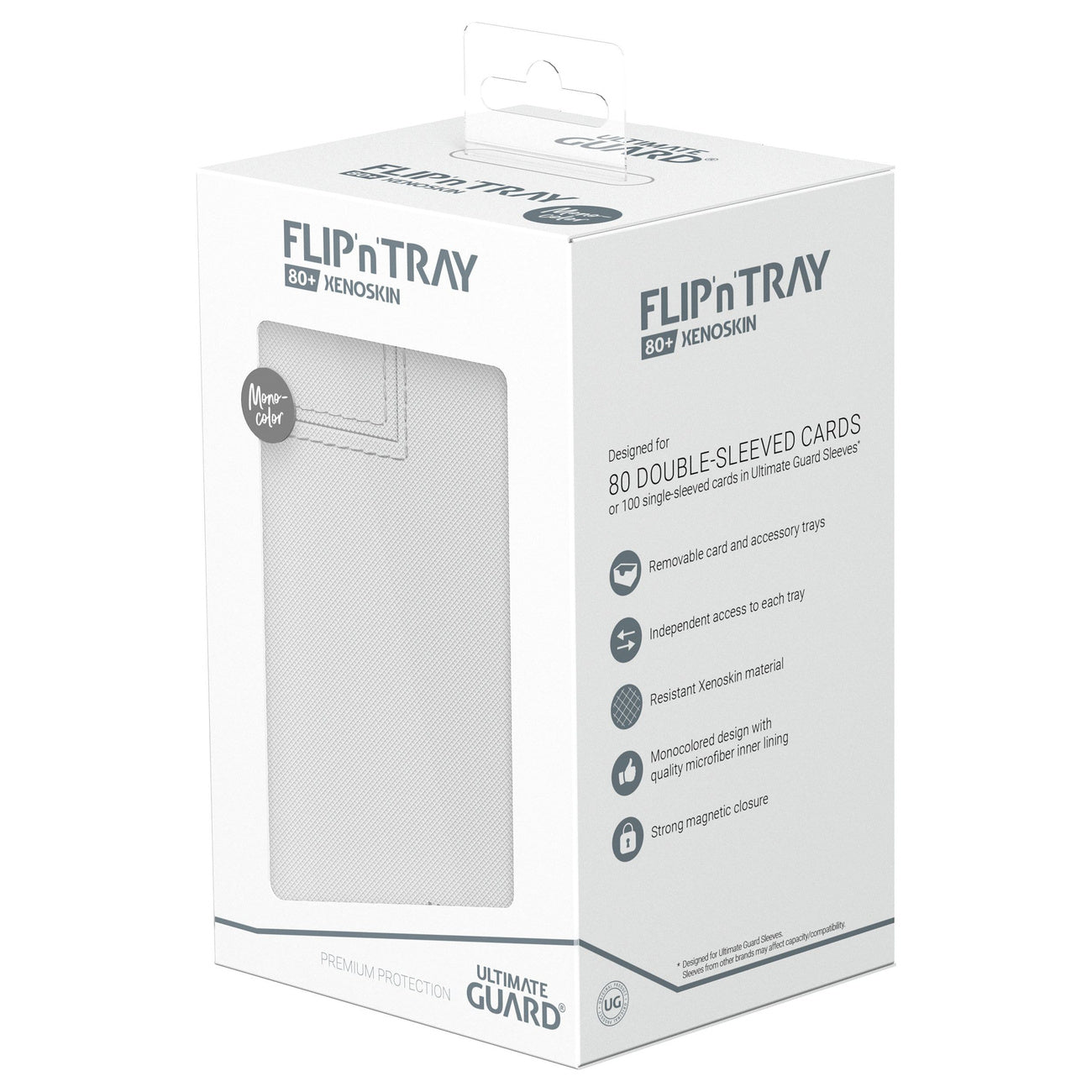 Produktbild Ultimate Guard Flip'n'Tray 80+ Xenoskin - Vit