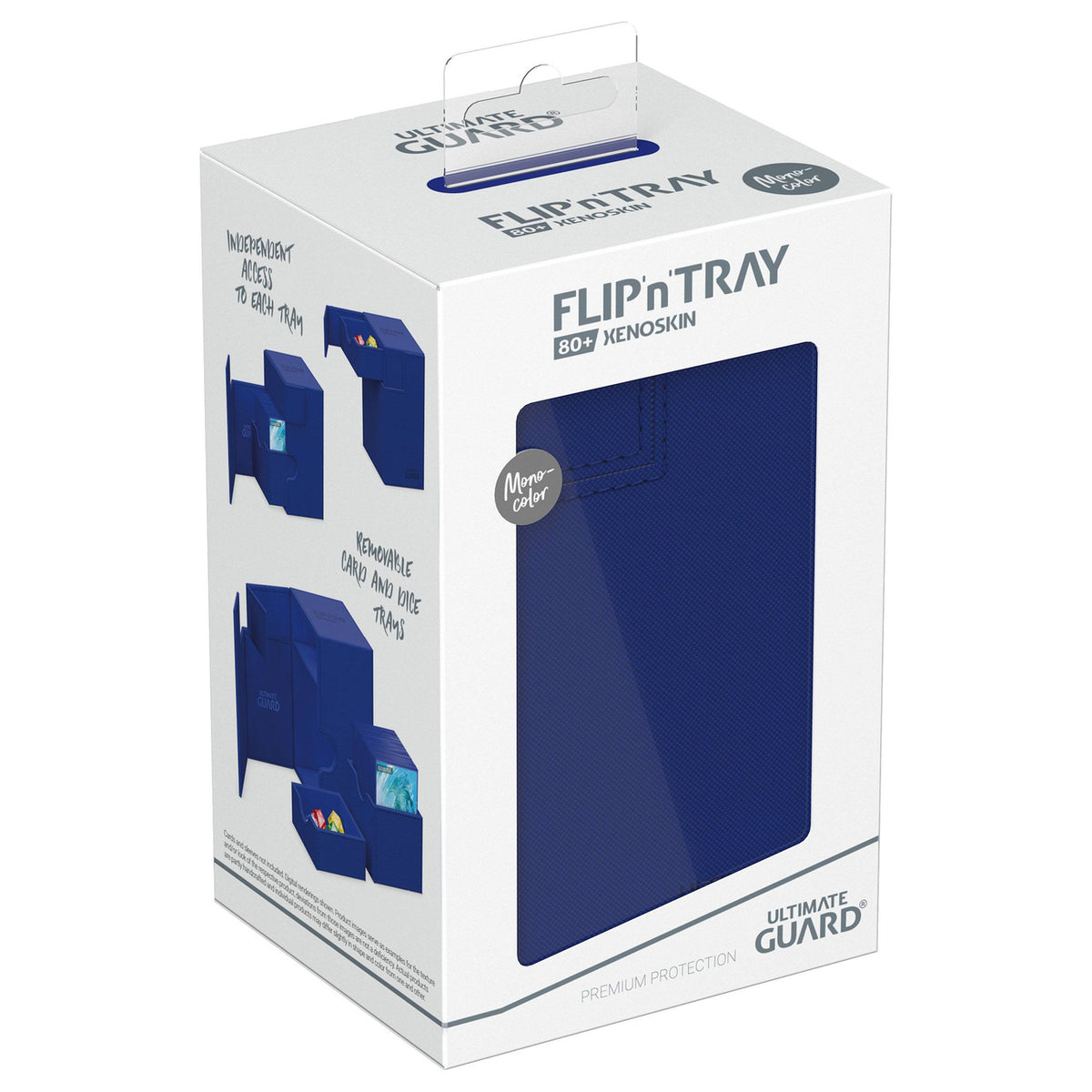 Produktbild Ultimate Guard Flip'n'Tray 80+ Xenoskin - Blå