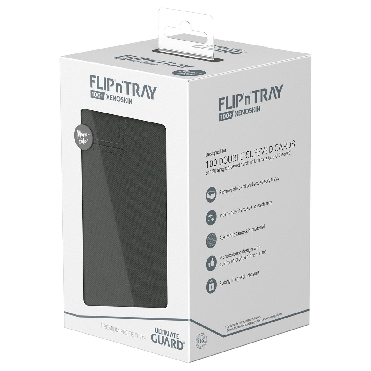 Produktbild Ultimate Guard Flip'n'Tray 100+ Xenoskin - Grå