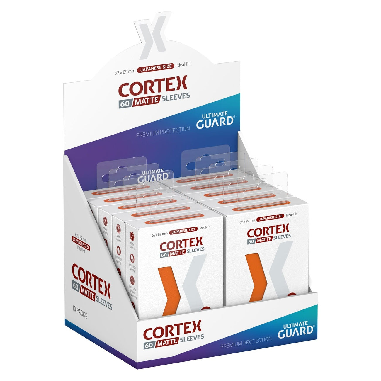 Produktbild Ultimate Guard Cortex Sleeves Mat Japansk storlek (60) - Orange