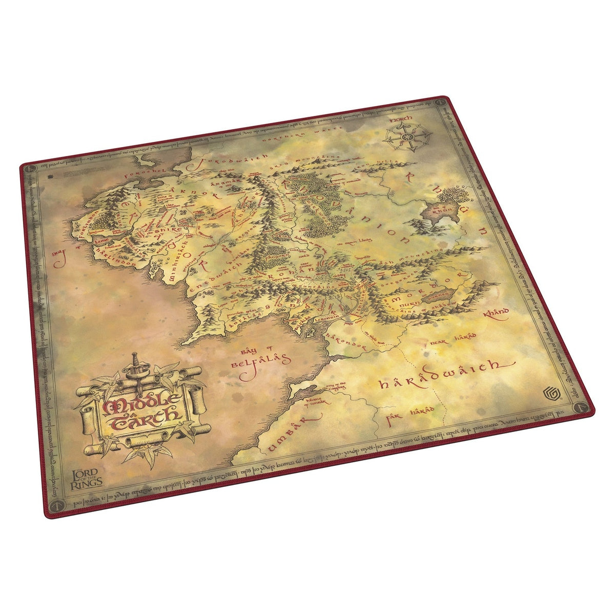 Produktbild Ultimate Guard Spellmatta Oversized 61 x 61 cm Sagan om Ringen™ ”Platser i Midgård”