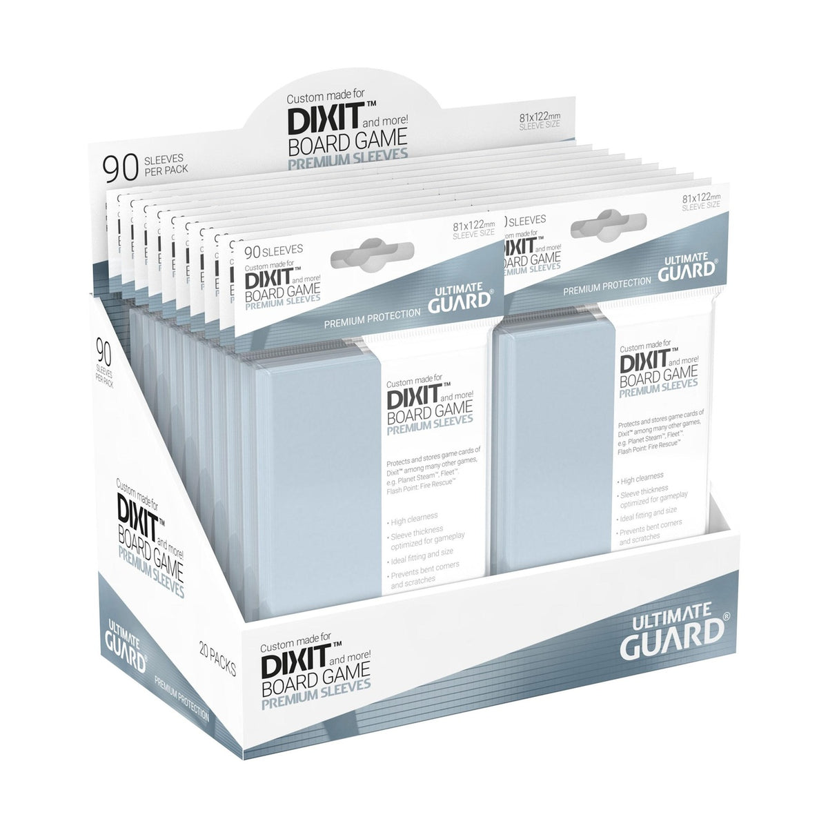 Produktbild Ultimate Guard Kortfickor för brädspel (90) - Dixit™ och mer