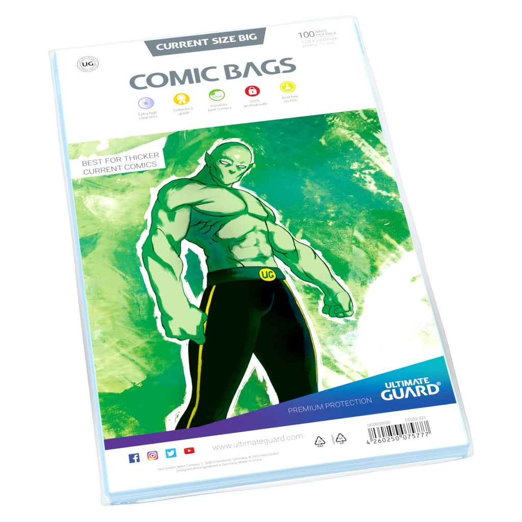 Produktbild Ultimate Guard Comic Bags Standard (100) - Current Size Big