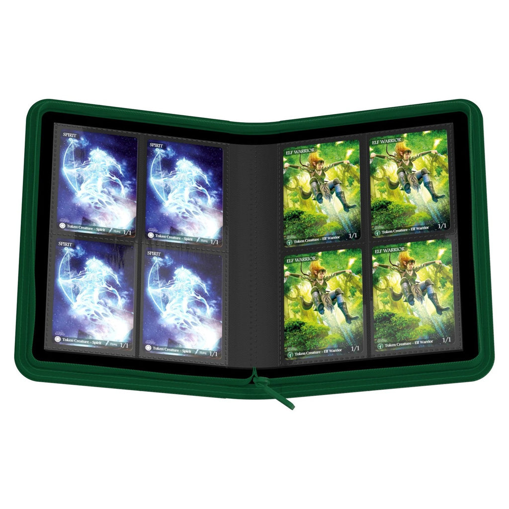 Produktbild Ultimate Guard Zipfolio 160 8-Pocket Xenoskin - Grön