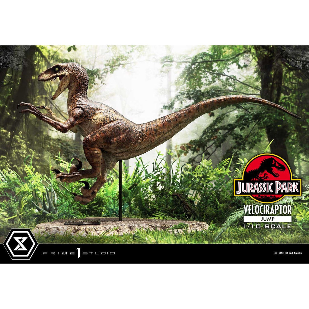 Produktbild Jurassic Park Prime Collectibles Statue 1/10 Velociraptor Jump 21 cm