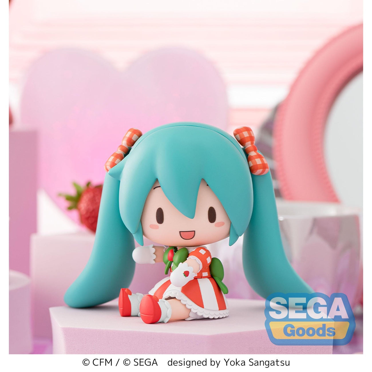 Produktbild Character Vocal Series 01: Hatsune Miku Fuwa Petit Chibi-Figur – Hatsune Miku x Love and Berry Dress Up and Dance! Lovely