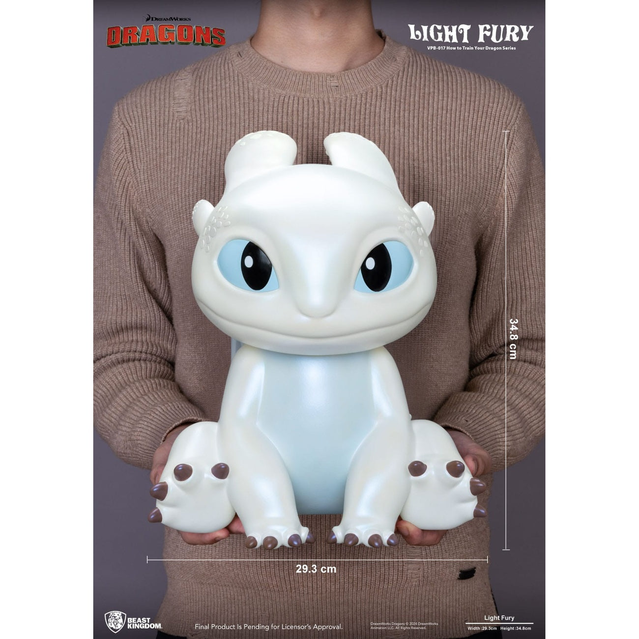 Produktbild Draktränaren Funktionell Figur Sparbössa Light Fury 35 cm