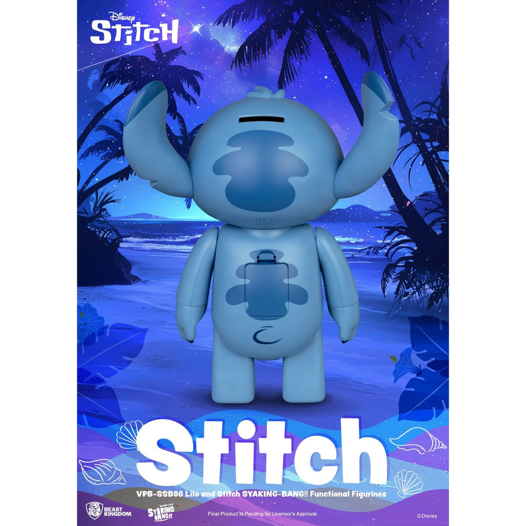 Produktbild Lilo & Stitch Syaking Bang vinylsparbössa Stitch 30 cm