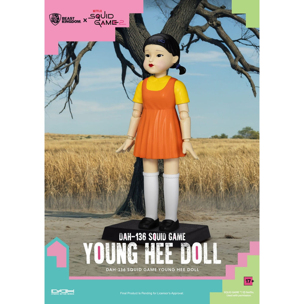 Produktbild Squid Game actionfigur med ljud Young Hee Doll 30 cm