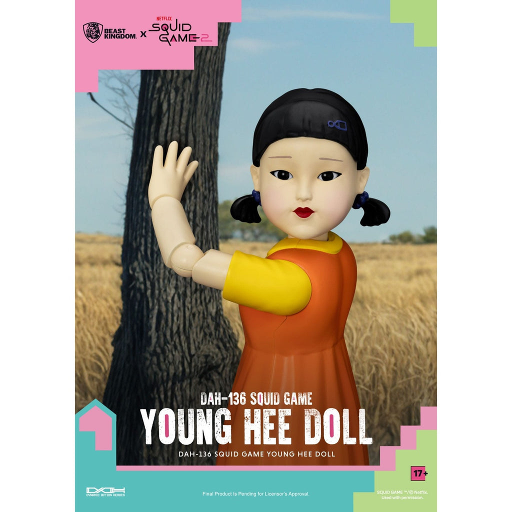 Produktbild Squid Game actionfigur med ljud Young Hee Doll 30 cm