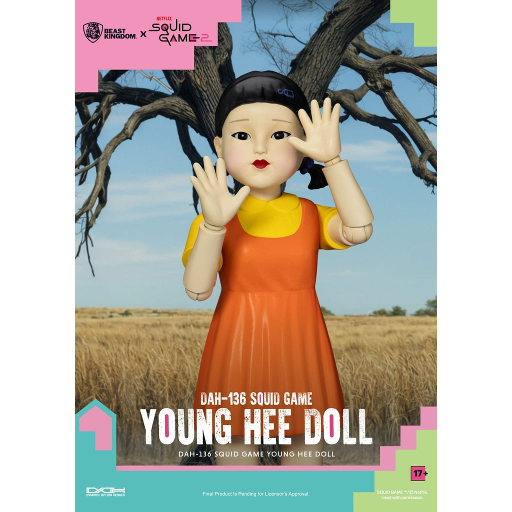 Produktbild Squid Game actionfigur med ljud Young Hee Doll 30 cm