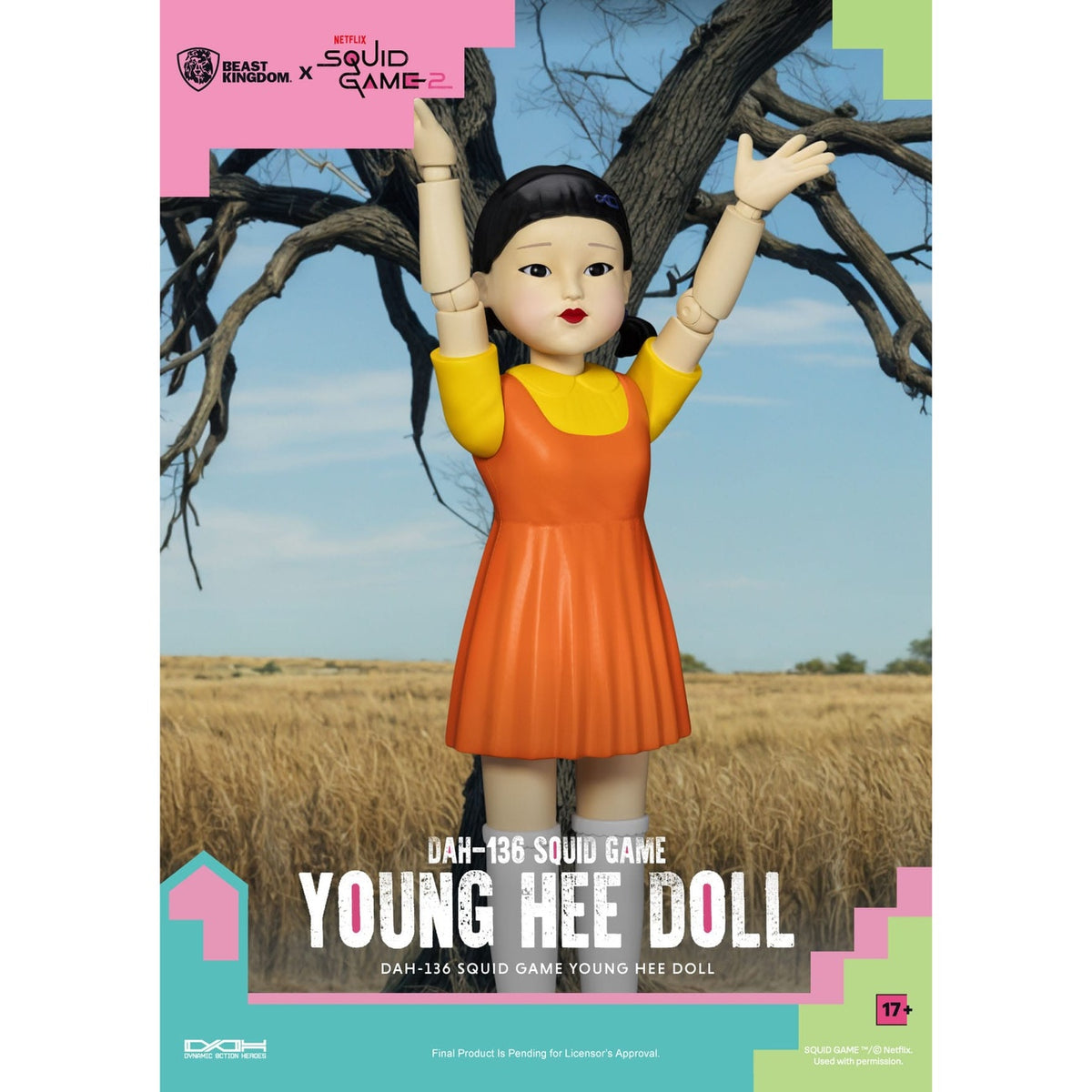 Produktbild Squid Game actionfigur med ljud Young Hee Doll 30 cm
