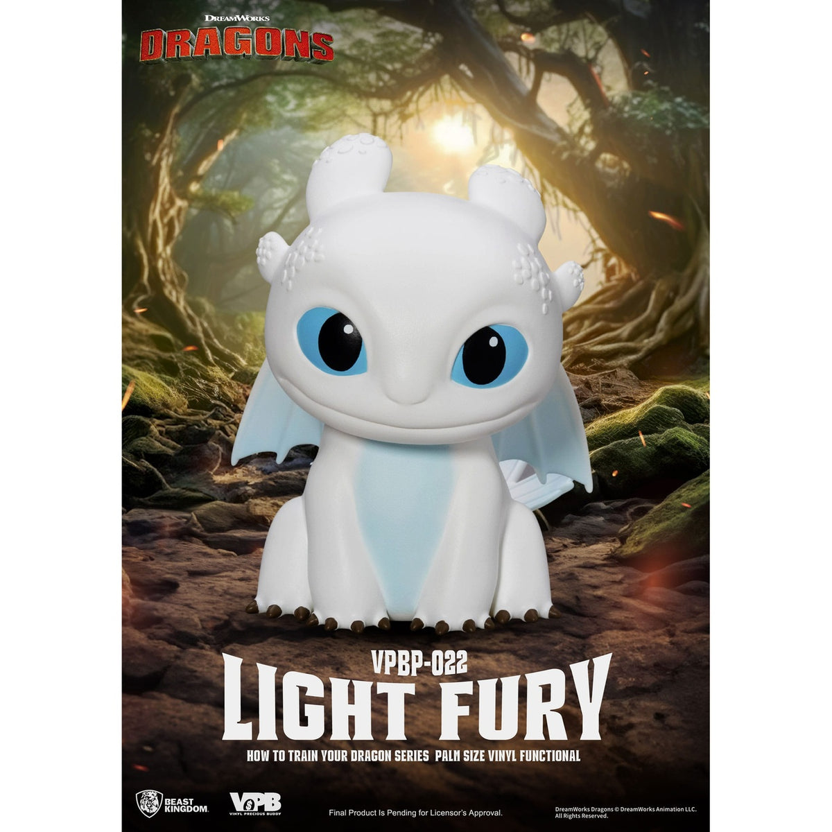 Produktbild Draktränaren Piggy Sparbössa i vinyl Light Fury 12 cm