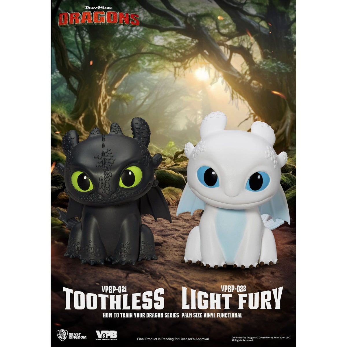 Produktbild Draktränaren Piggy Sparbössa i vinyl Light Fury 12 cm