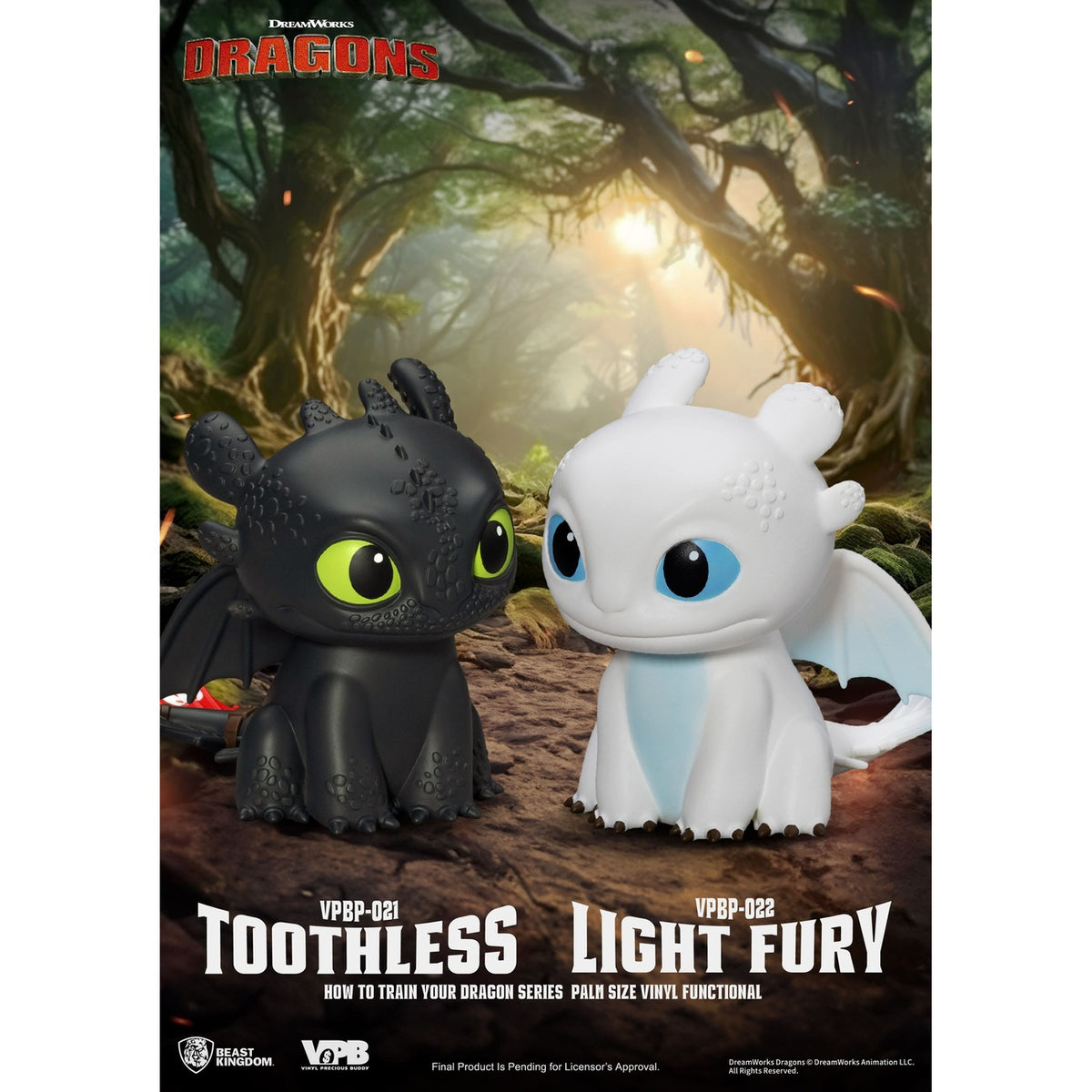 Produktbild Draktränaren Piggy Sparbössa i vinyl Light Fury 12 cm