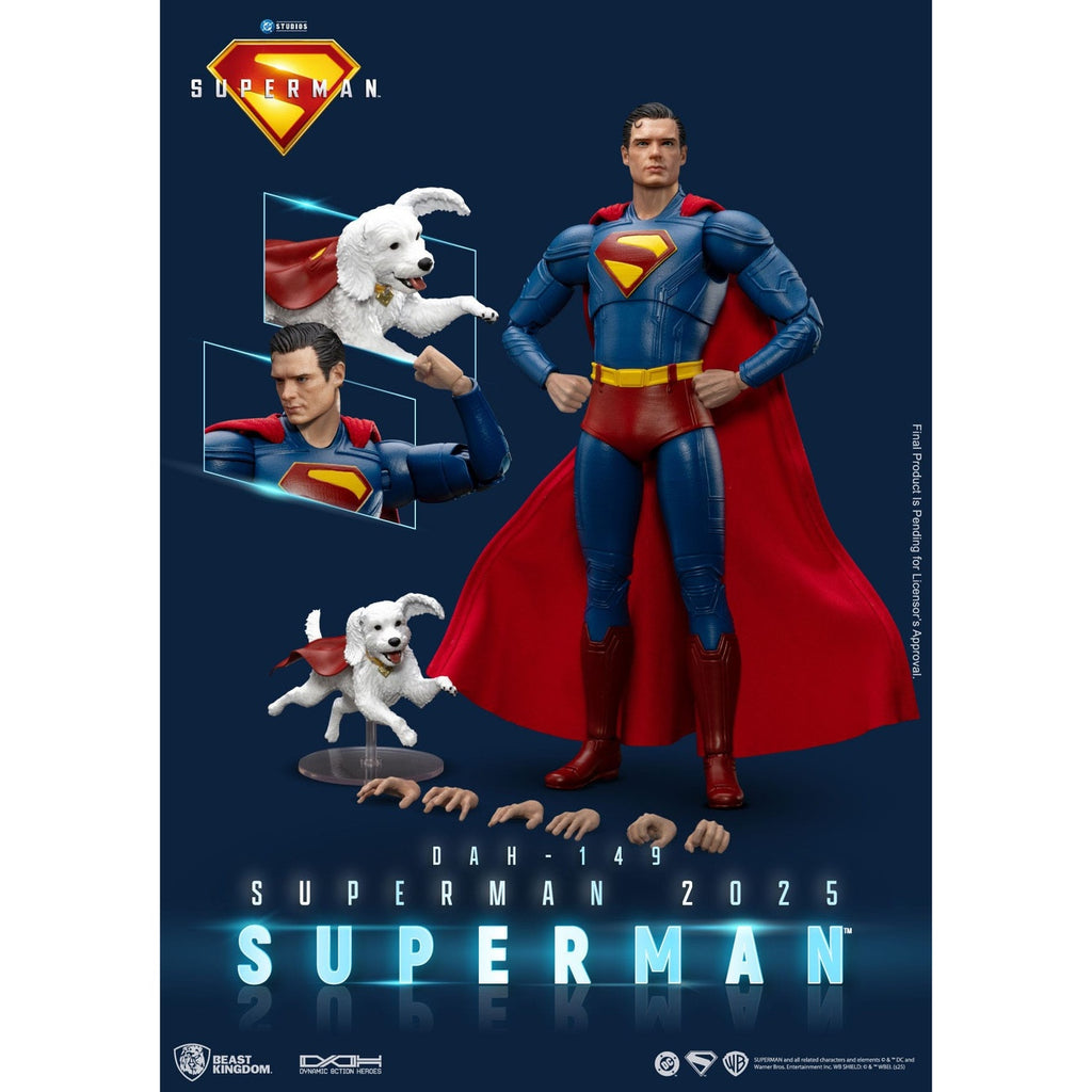 Produktbild Superman (2025) Actionfigur Superman & Krypto 21 cm