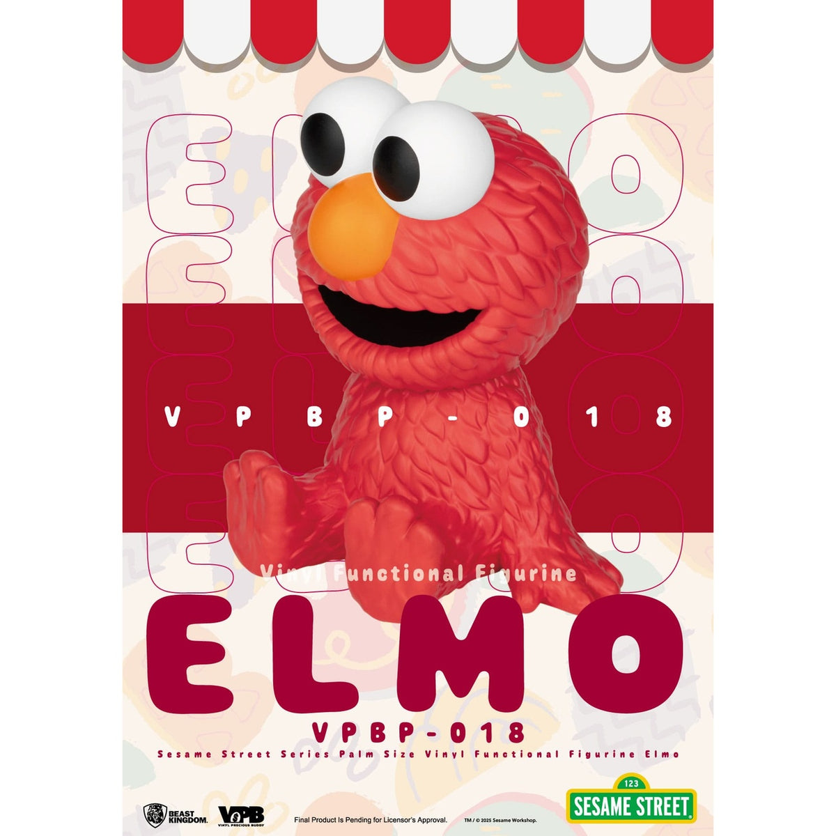 Produktbild Sesame Street sparbössa i vinyl Elmo 12 cm