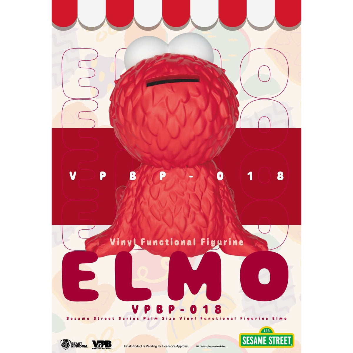 Produktbild Sesame Street sparbössa i vinyl Elmo 12 cm