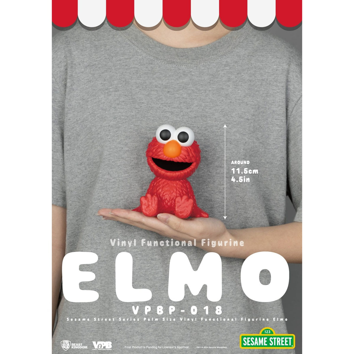 Produktbild Sesame Street sparbössa i vinyl Elmo 12 cm