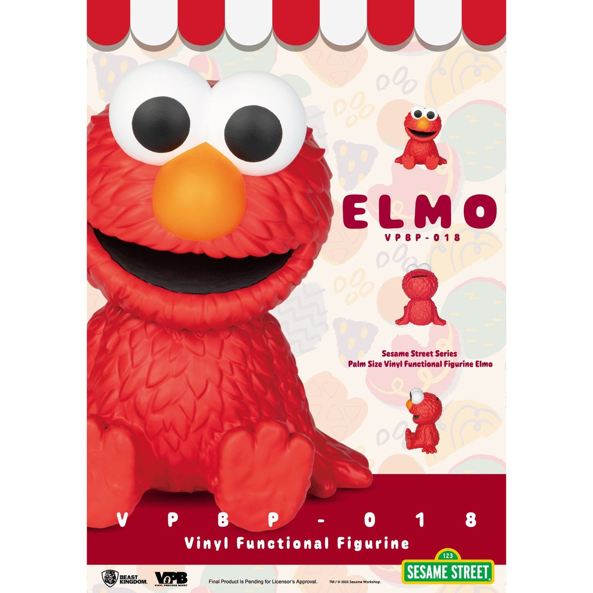 Produktbild Sesame Street sparbössa i vinyl Elmo 12 cm