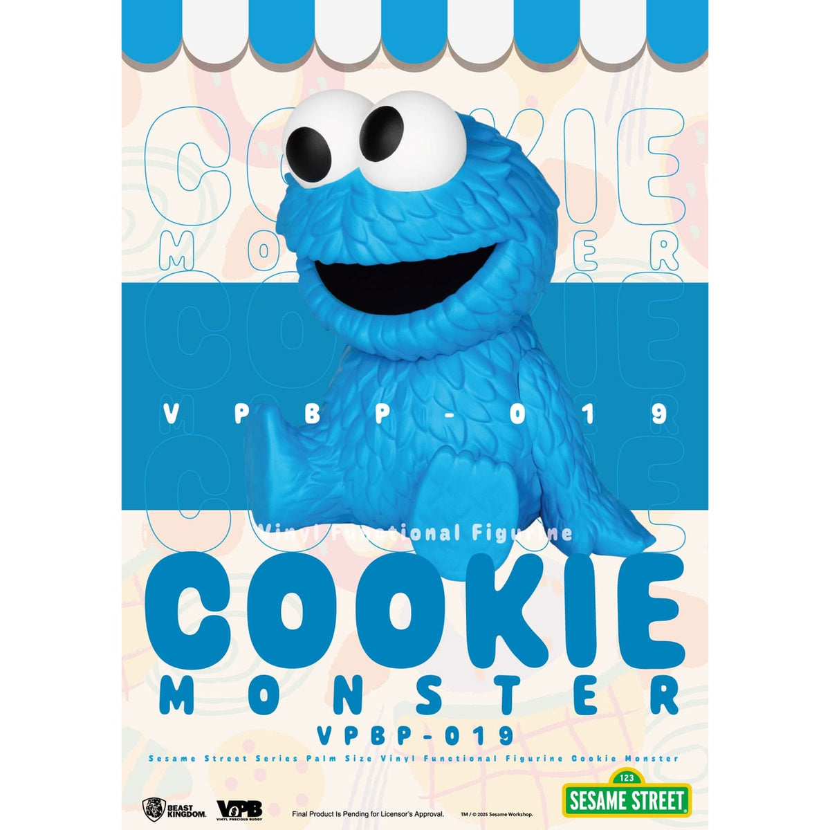 Produktbild Sesame Street sparbössa i vinyl Cookie Monster 12 cm
