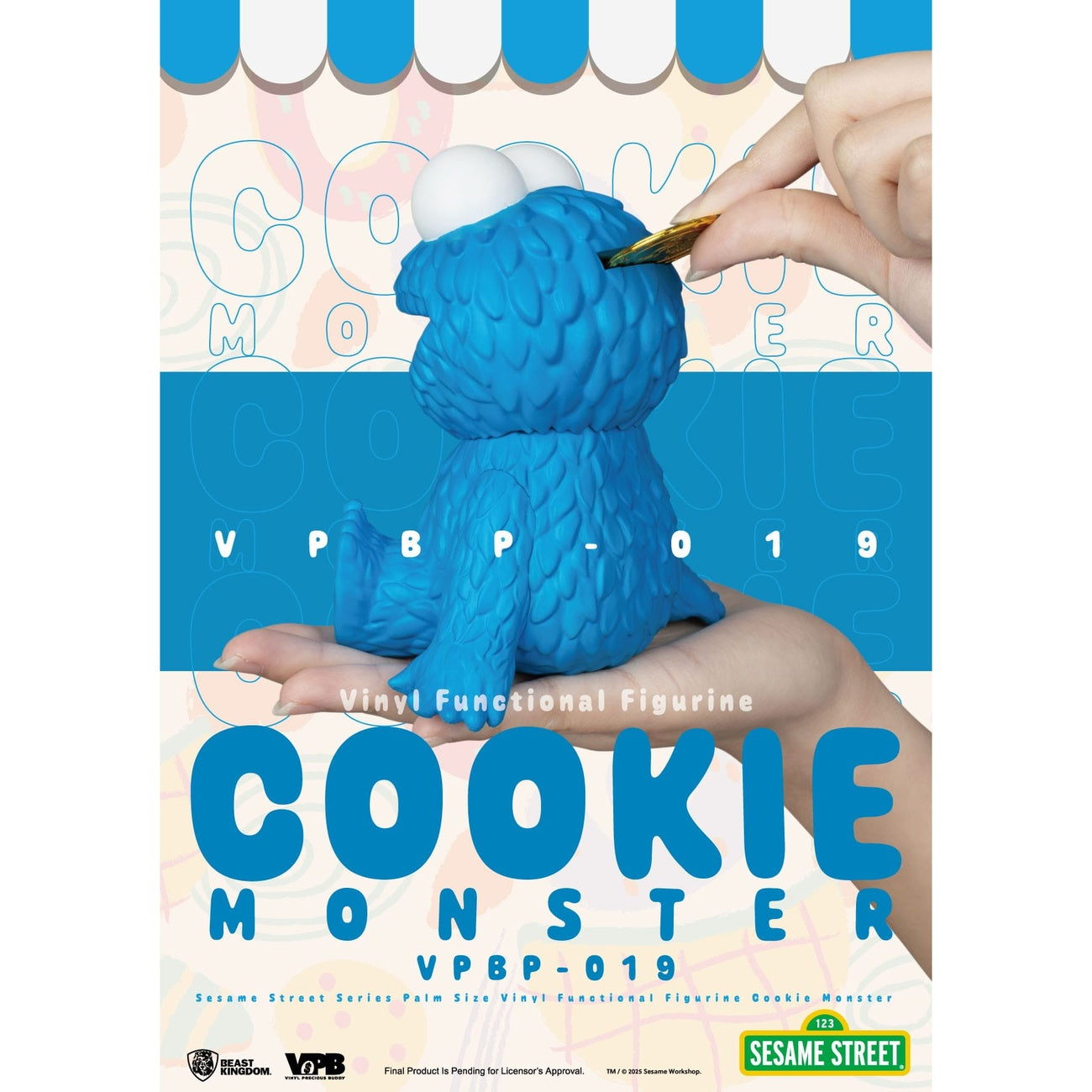 Produktbild Sesame Street sparbössa i vinyl Cookie Monster 12 cm