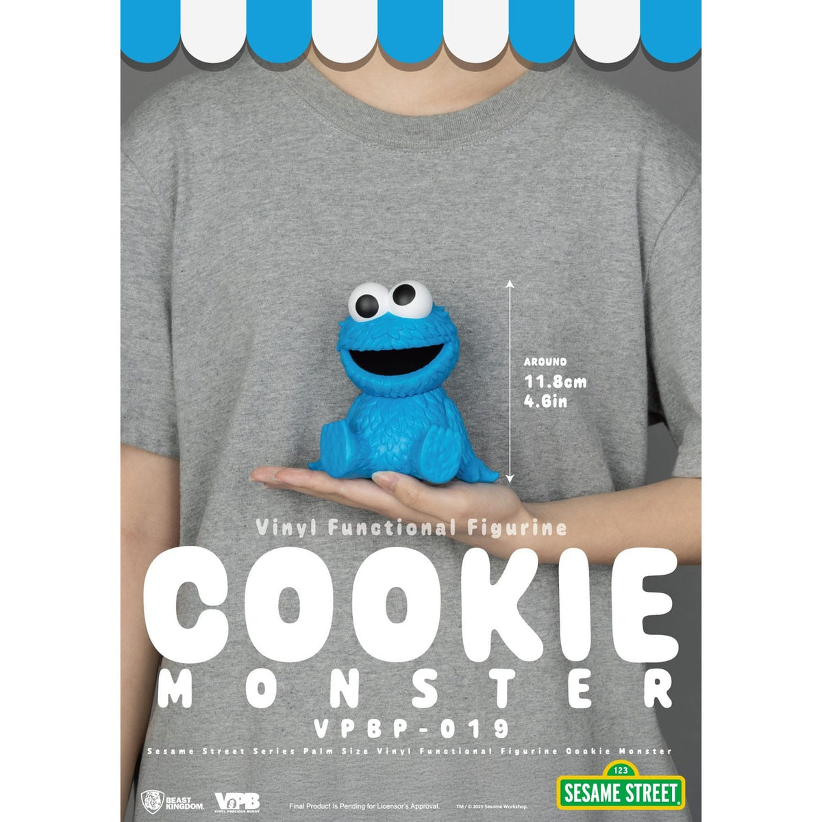 Produktbild Sesame Street sparbössa i vinyl Cookie Monster 12 cm