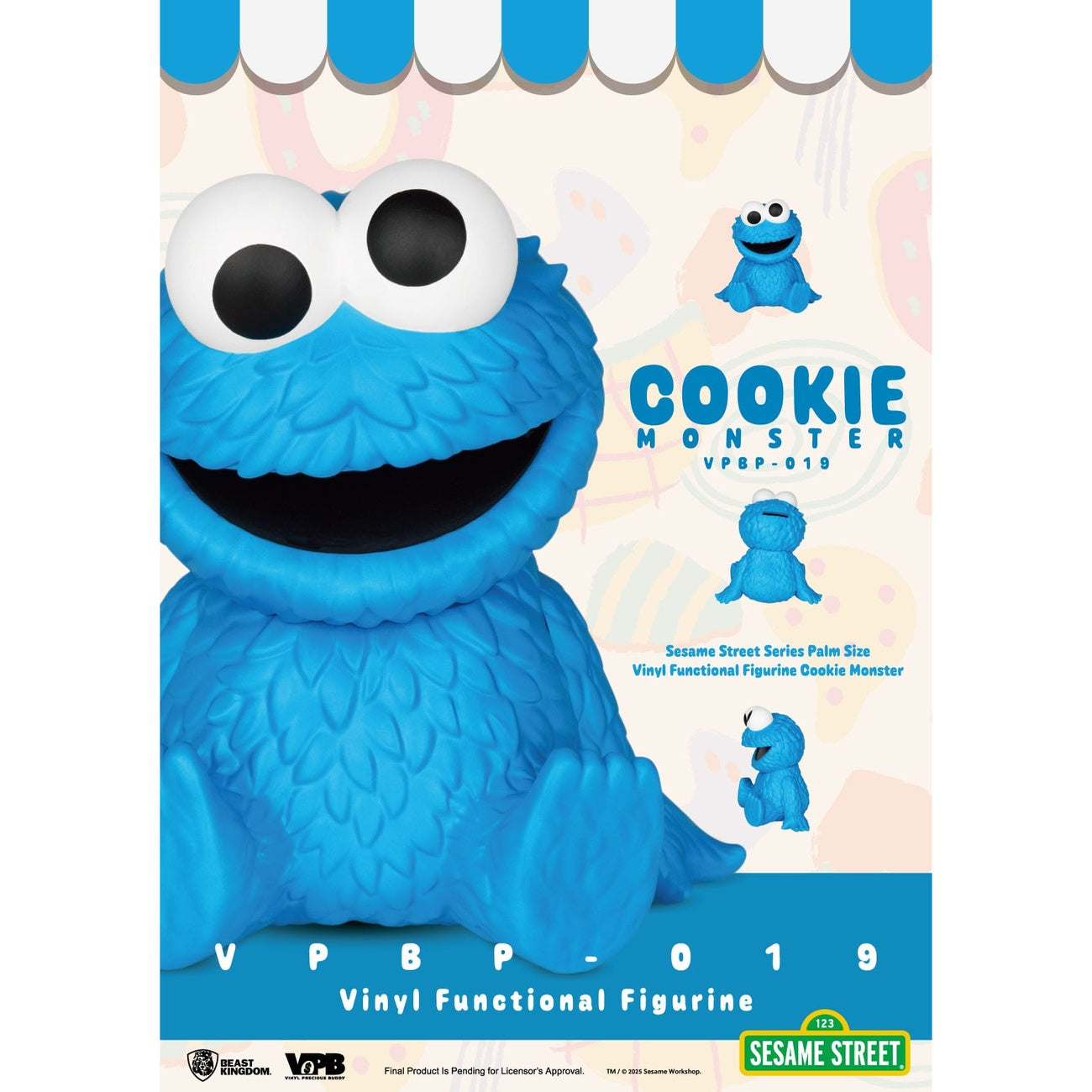 Produktbild Sesame Street sparbössa i vinyl Cookie Monster 12 cm