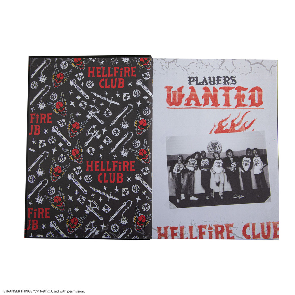 Produktbild Stranger Things Anteckningsbok Hellfire Club