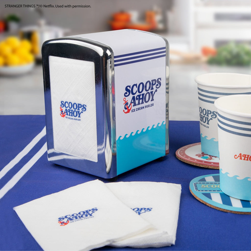 Produktbild Stranger Things Servetthållarset Scoops Ahoy