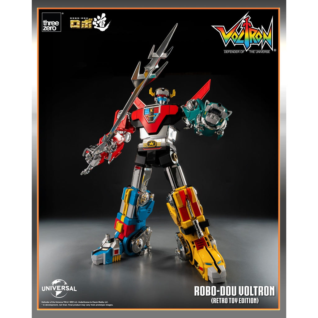 Produktbild Voltron: Defender of the Universe Robo-Dou actionfigur Voltron Retro Toy Edition 27 cm