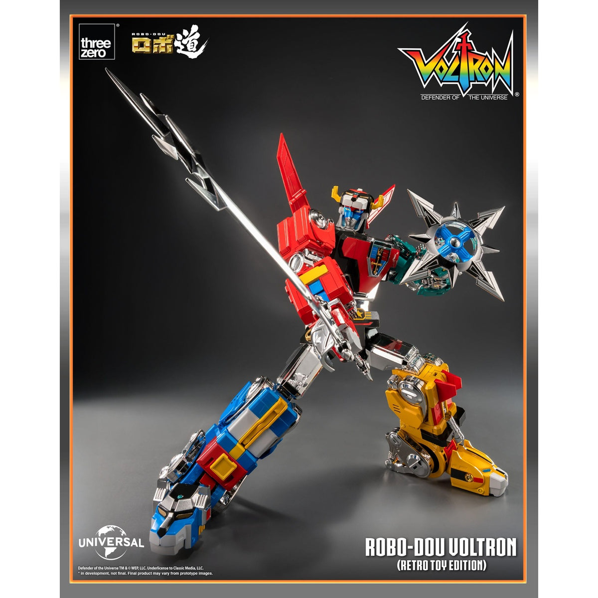 Produktbild Voltron: Defender of the Universe Robo-Dou actionfigur Voltron Retro Toy Edition 27 cm
