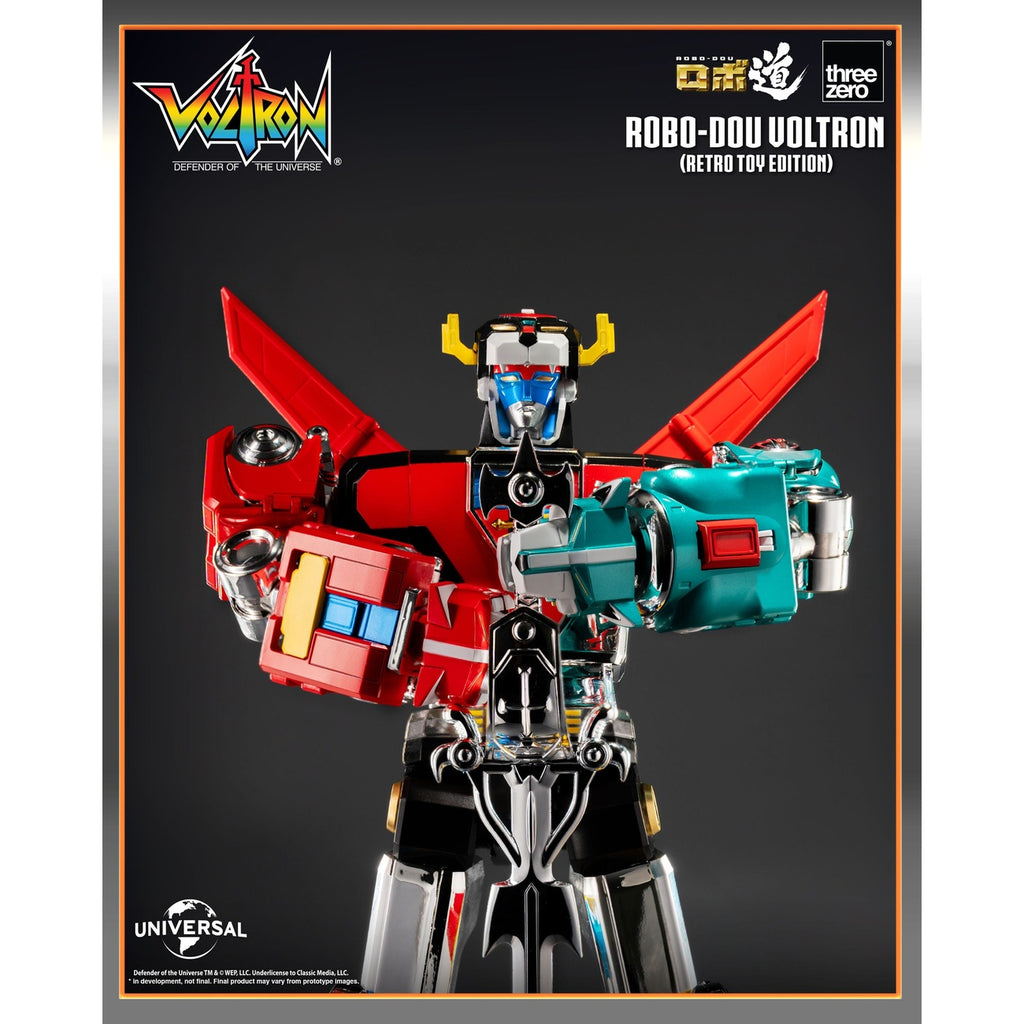 Produktbild Voltron: Defender of the Universe Robo-Dou actionfigur Voltron Retro Toy Edition 27 cm