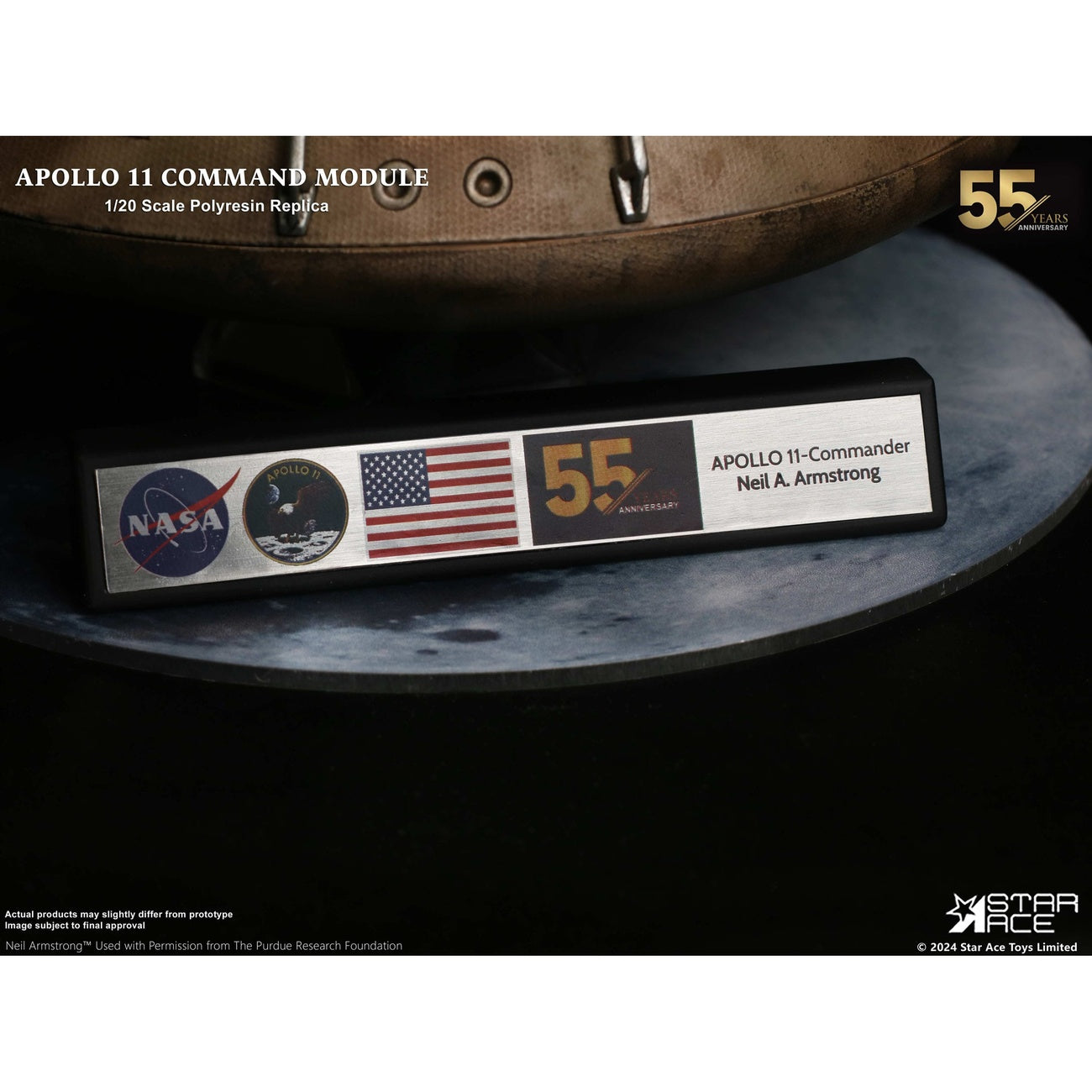 Produktbild Apollo 11 Replika 1/20 Command Module (DX) 20 cm
