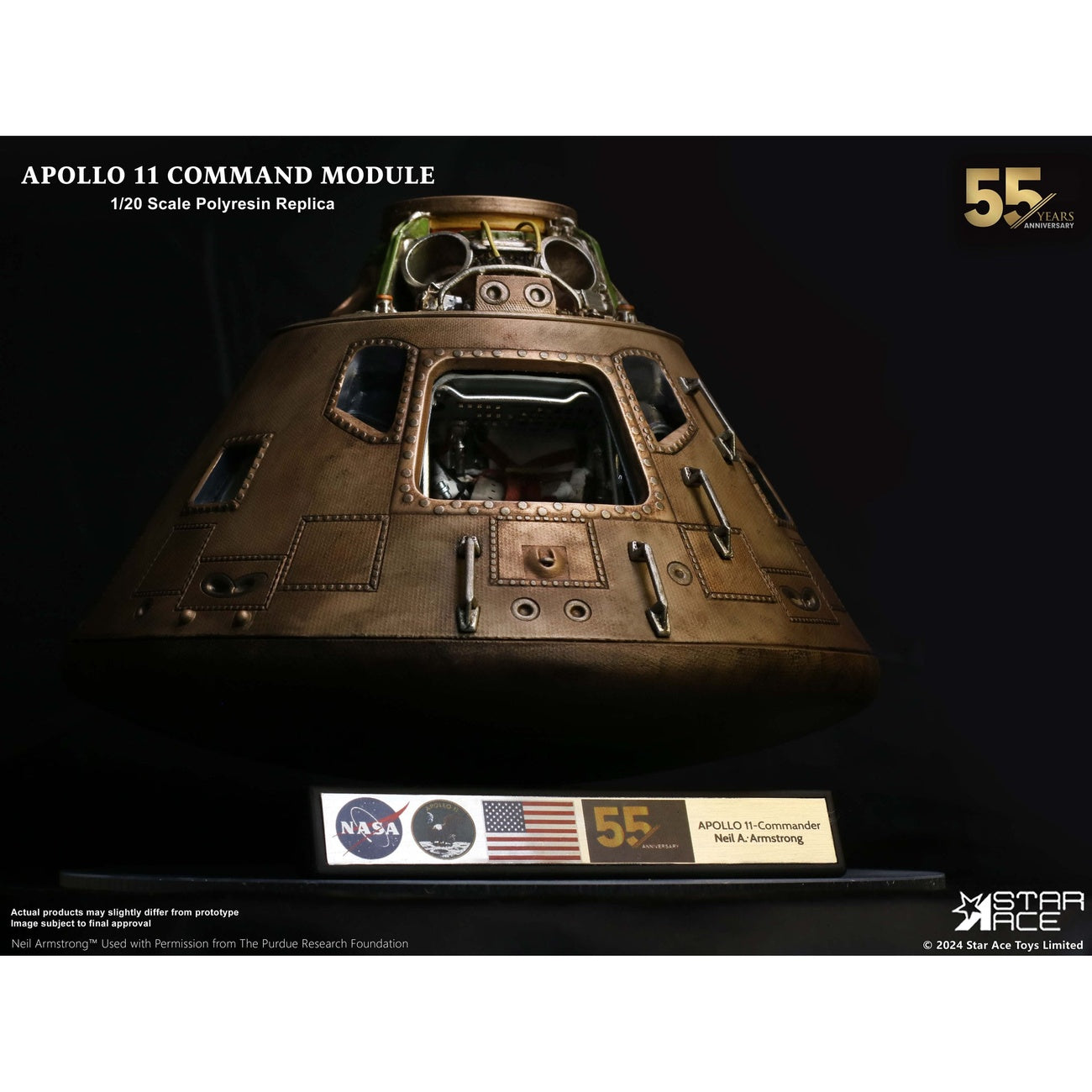 Produktbild Apollo 11 Replika 1/20 Command Module (DX) 20 cm