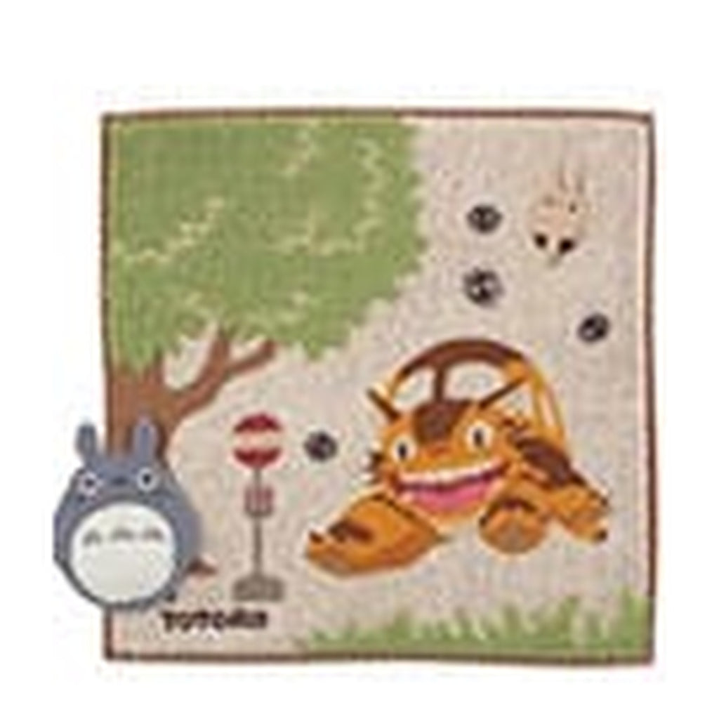 Produktbild Min granne Totoro minihandduk Busshållplats 25 x 25 cm