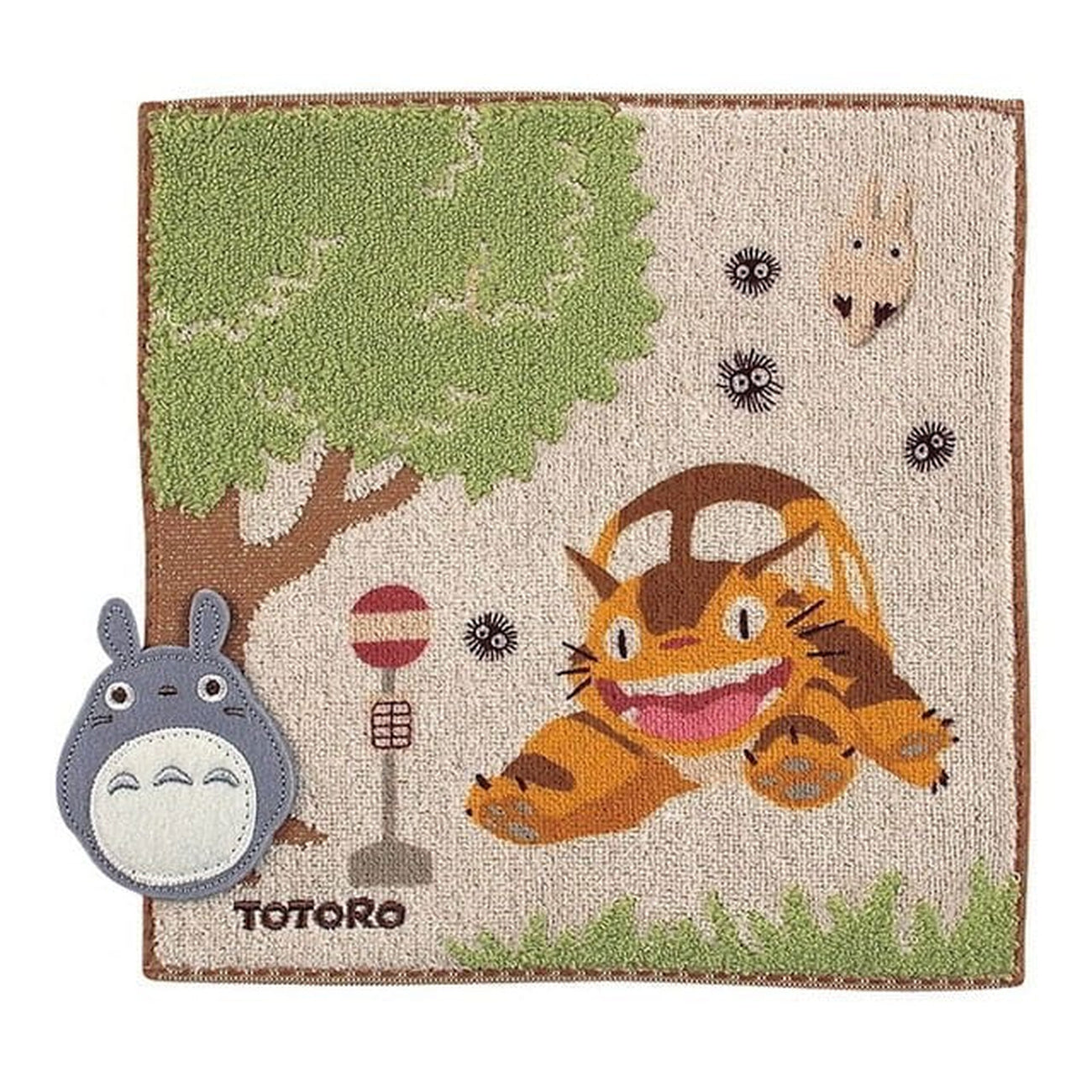 Produktbild Min granne Totoro minihandduk Busshållplats 25 x 25 cm