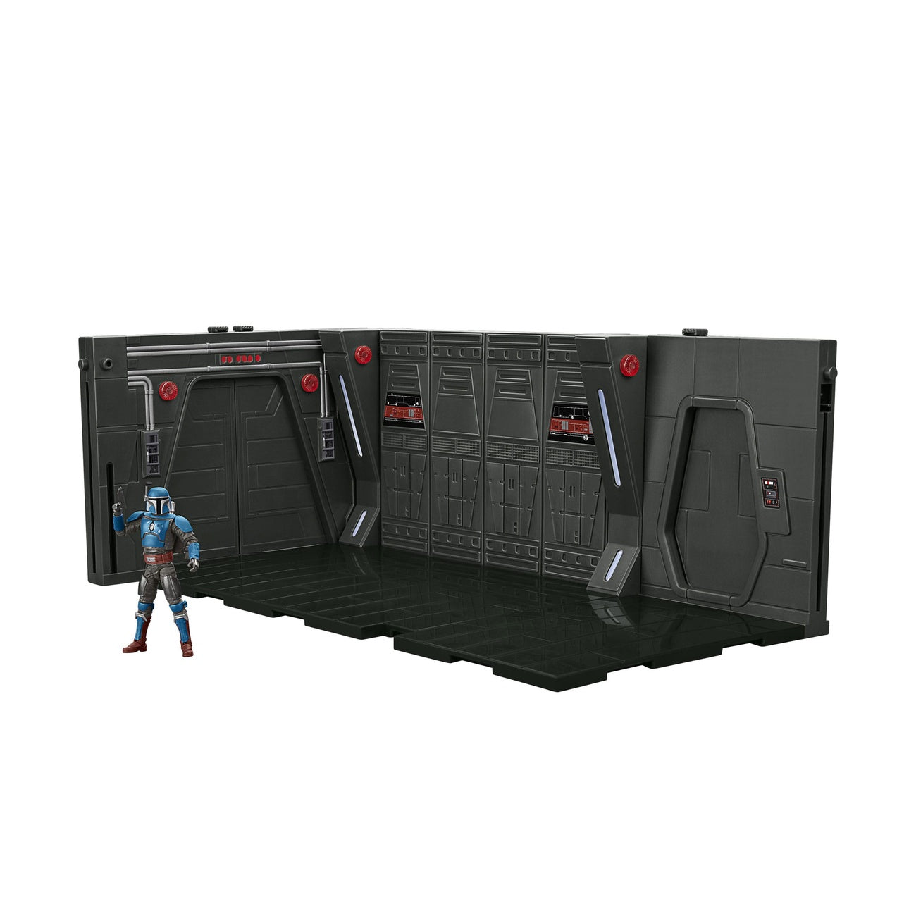 Produktbild Star Wars: The Mandalorian Vintage Collection Moff Gideons Imperial Light Cruiser Hallway med Mandalorian Privateer Act