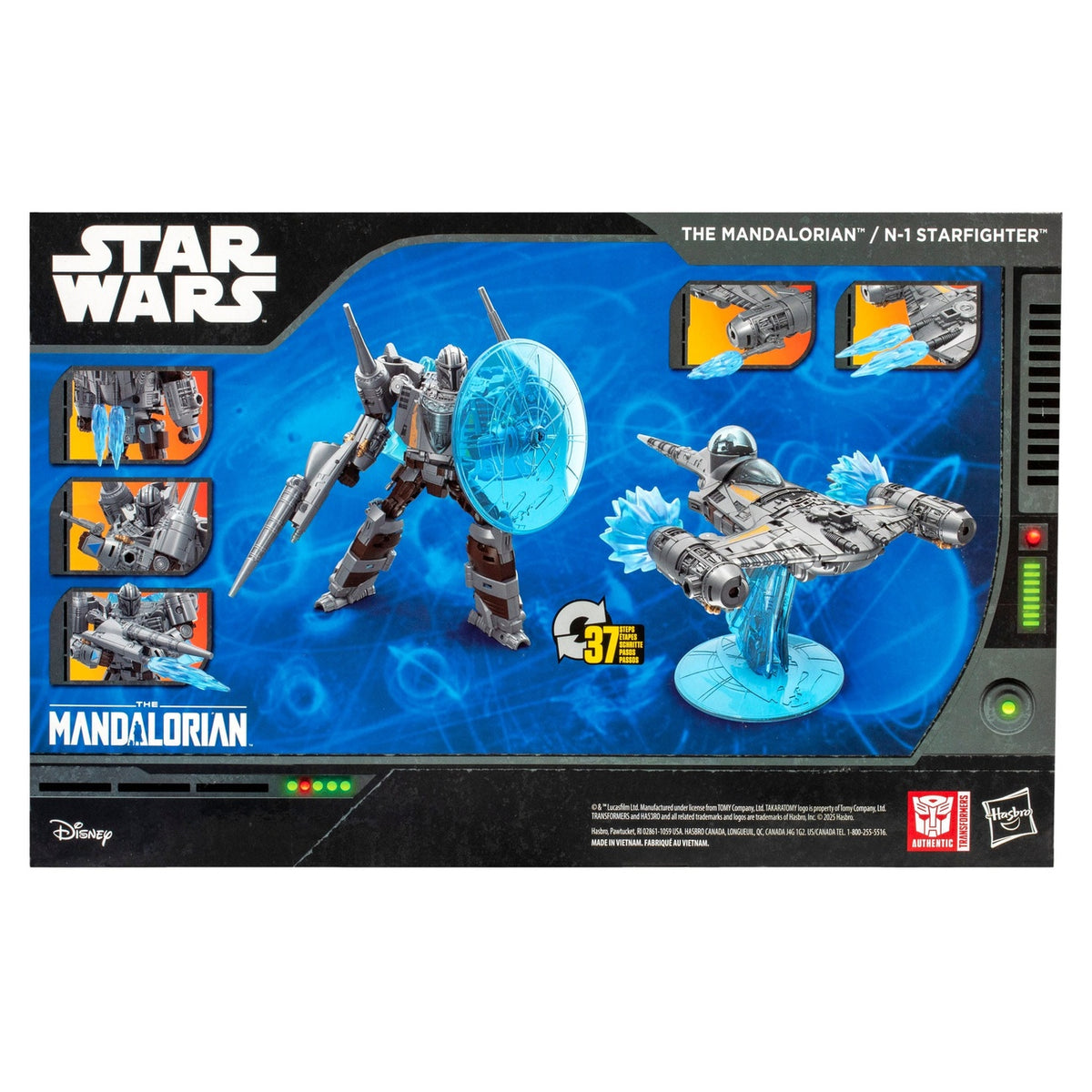 Produktbild Star Wars x Transformers Actionfigur The Mandalorian / N-1 Starfighter 19 cm
