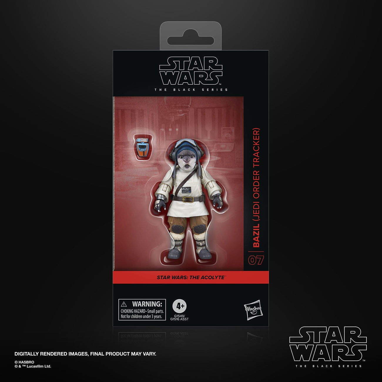 Produktbild Star Wars: The Acolyte Black Series actionfigur Bazil (Jedi Order Tracker) 10 cm