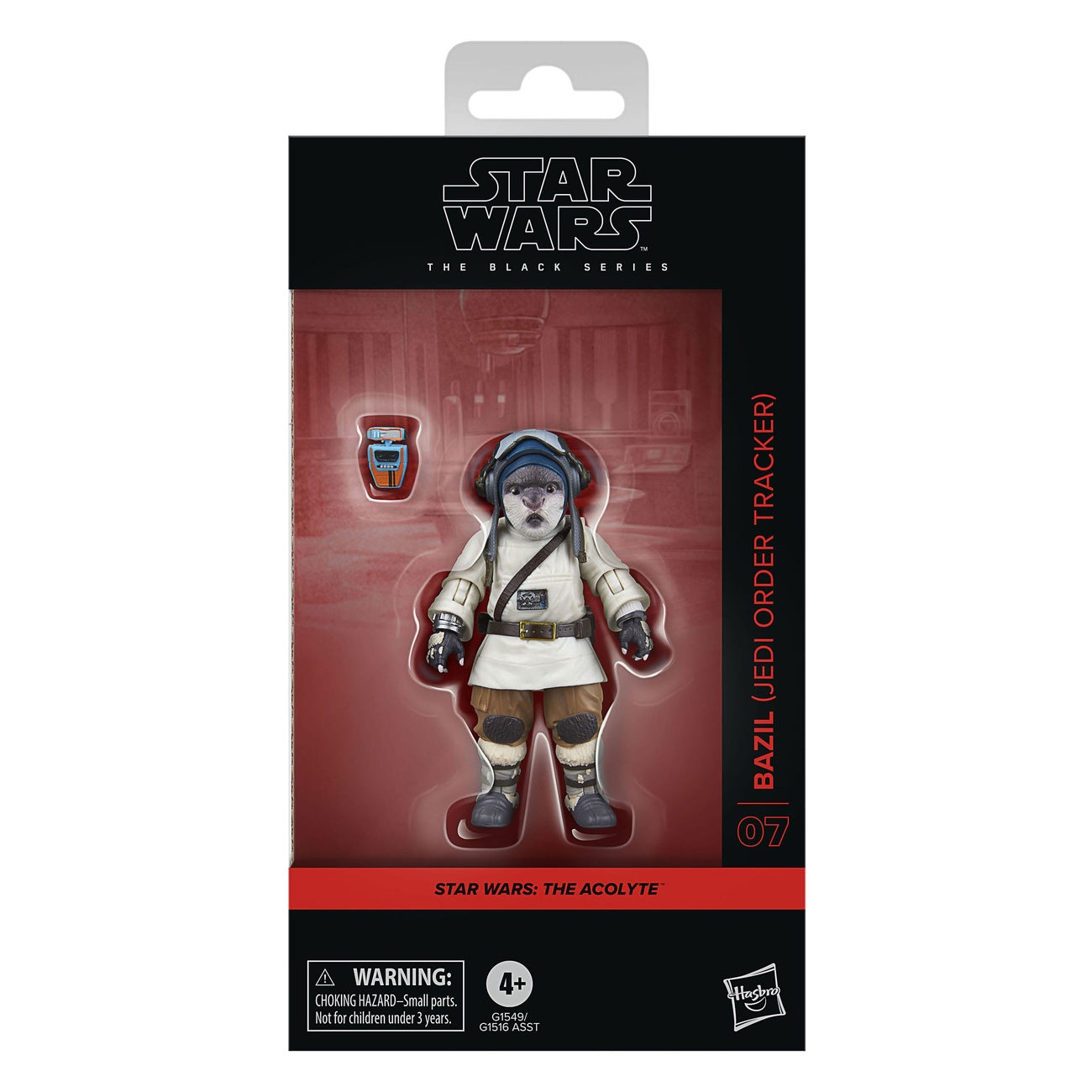 Produktbild Star Wars: The Acolyte Black Series actionfigur Bazil (Jedi Order Tracker) 10 cm
