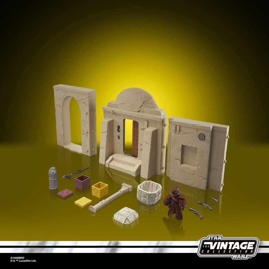 Produktbild Star Wars Episode IV Vintage Collection Playset Streets of Mos Eisley med Jawa actionfigur